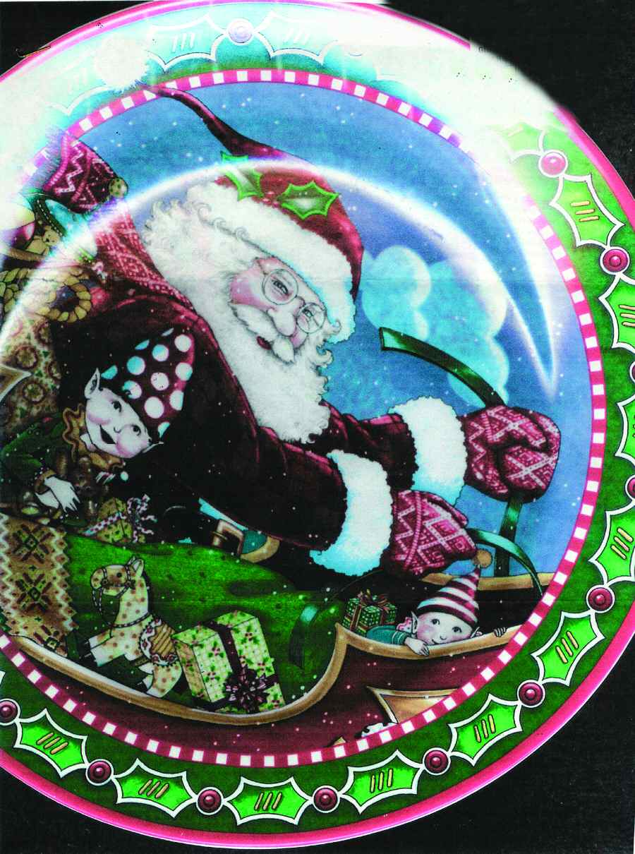 The Night Before Christmas Dinner Plate by Enesco-1
