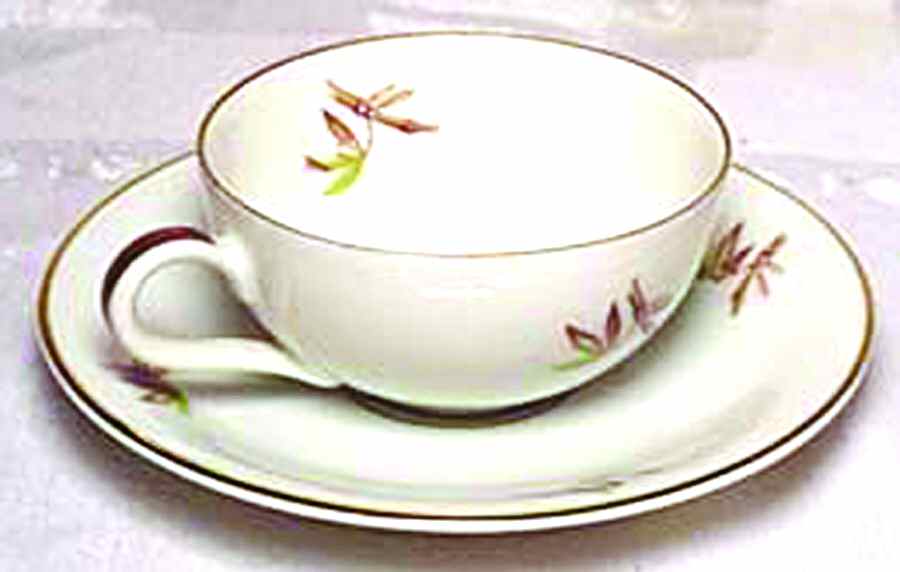 Bombay Flat Cup & Saucer Set by Edelstein-1