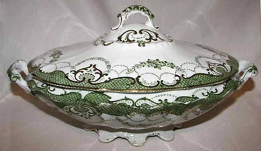 Mira Oval Covered Vegetable by James Edwards & Son-1
