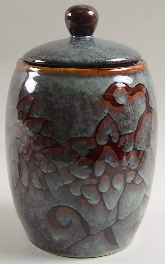 Savoy Medium Canister & Lid by Euro Ceramica-1
