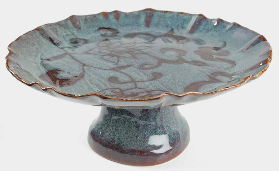 Savoy 12" Diameter Pedestal Cake Stand by Euro Ceramica-1
