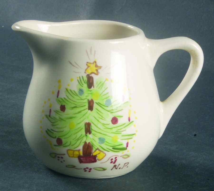 Christmas Tree Mini Creamer by Erwin Pottery-1