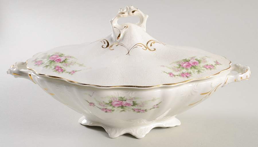 EAL11 Oval Covered Vegetable by East Liverpool Potteries-1