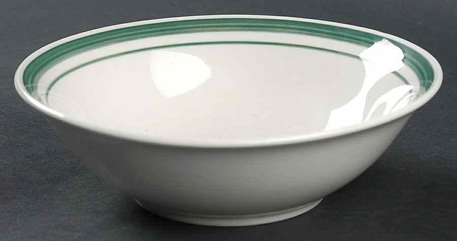 Infinitas Hunter Green (Double Bands) Soup/Cereal Bowl by Essential Home-1