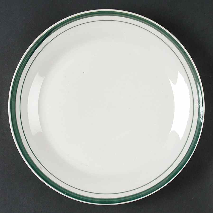 Infinitas Hunter Green (Double Bands) Dinner Plate by Essential Home-1