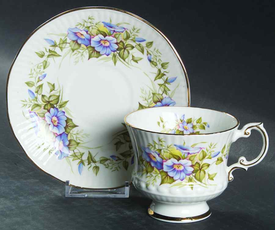 1996 Footed Cup & Saucer Set by Elizabethan-1