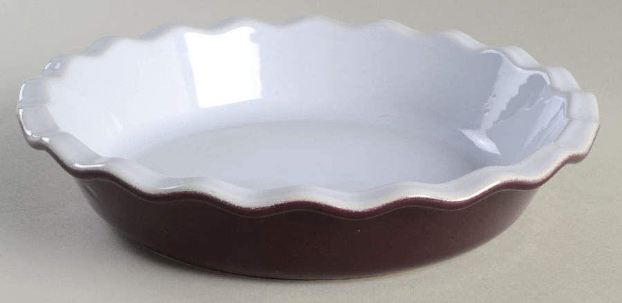 Figue (Maroon) 10" Pie Baking Plate by Emile Henry-1