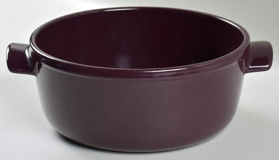 Figue (Maroon) 4 Quart Round Casserole No Lid by Emile Henry-1