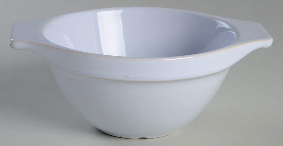Blanc (White) Lugged Soup Bowl by Emile Henry-1