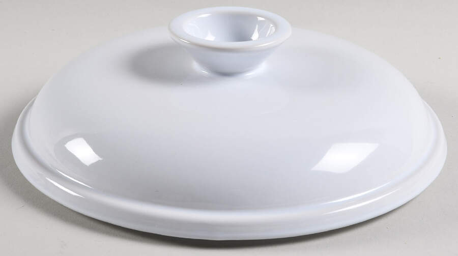 Blanc (White) Lid for 2 Qt Round Covered Casserole by Emile Henry-1