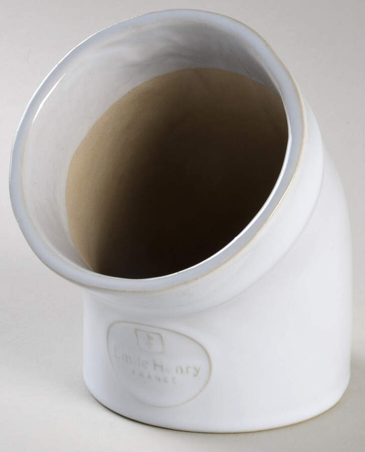 Blanc (White) Salt Pig by Emile Henry-1