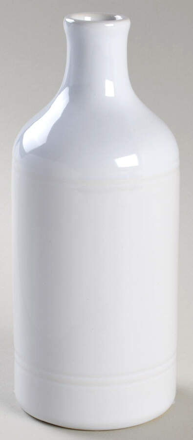 Blanc (White) Oil Cruet, No Drizzle Spout by Emile Henry-1