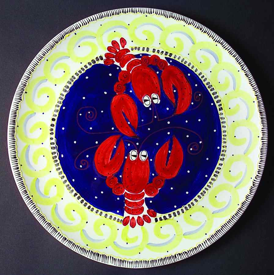 Lobster Love 15" Chop Plate (Round Platter) by Enesco-1