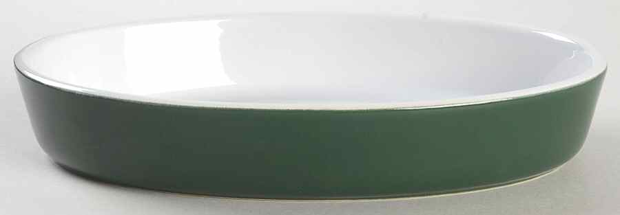 Olive Green 8" Oval Baker by Emile Henry-1