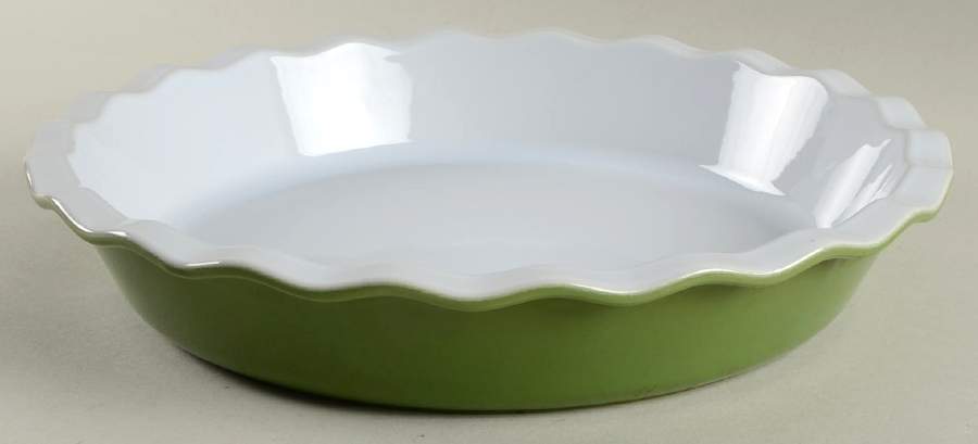 Olive Green 12" Pie Baking Plate by Emile Henry-1