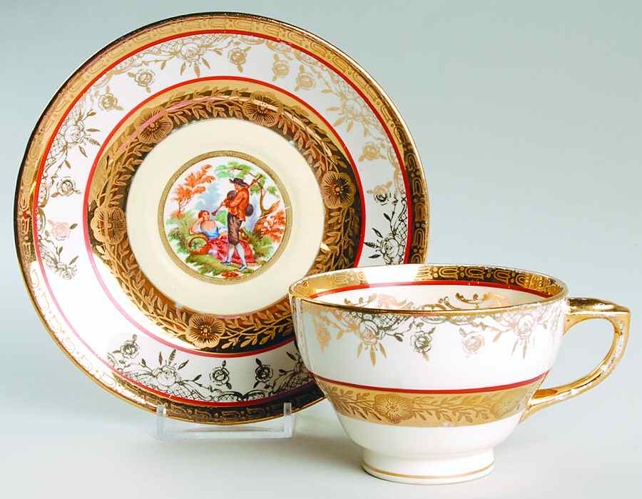 EWD13 Footed Cup & Saucer Set by Edgewood-1