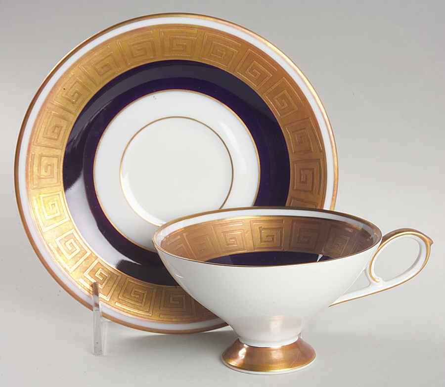 22677 Footed Cup & Saucer Set by Edelstein-1
