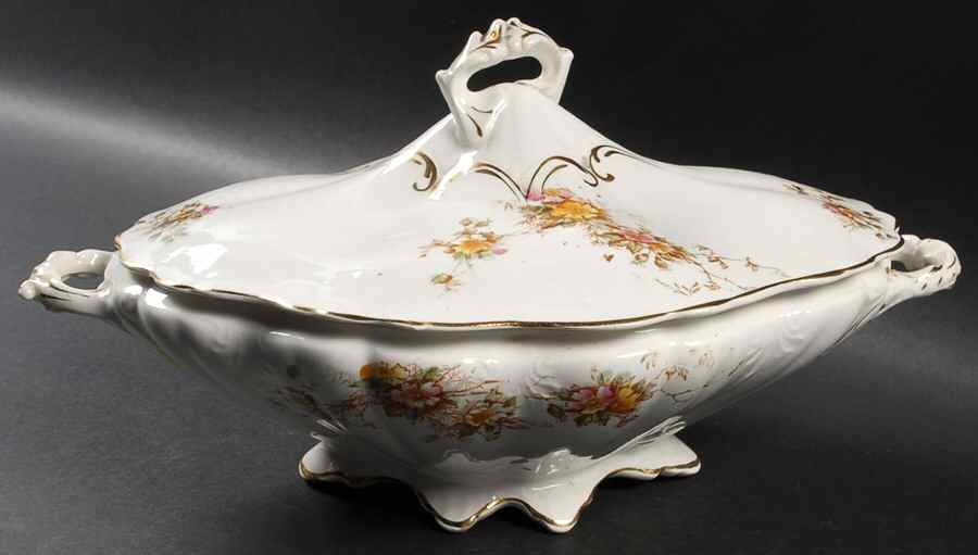 EAL14 Oval Covered Vegetable by East Liverpool Potteries-1