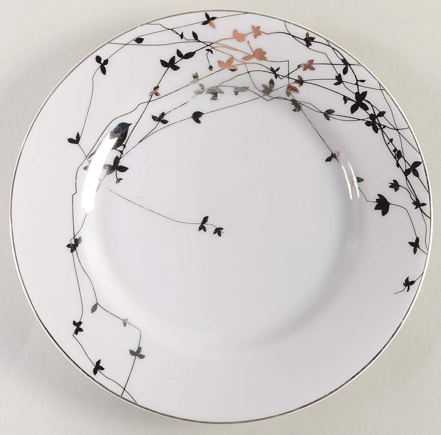 Bird on a Tree Salad Plate by Euro Ceramica-1