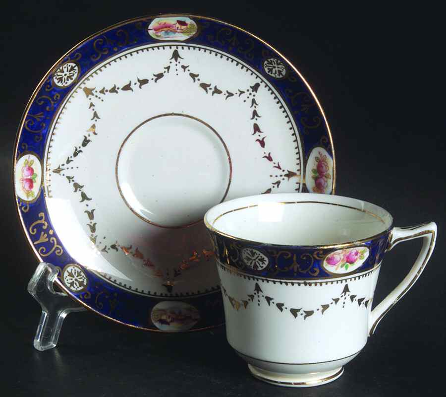 2279 Footed Cup & Saucer Set by EB&L (Edwards & Brown)-1