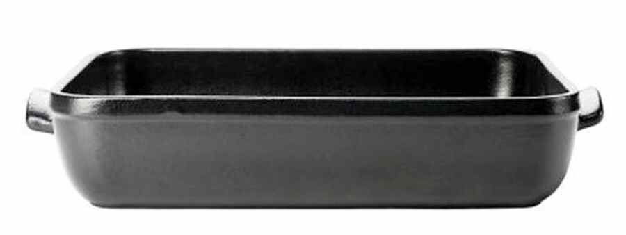 Flame Black 15" Rectangular Roaster by Emile Henry-1