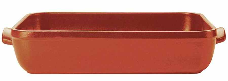 Flame Red (Rouge) 17" Rectangular Roaster by Emile Henry-1