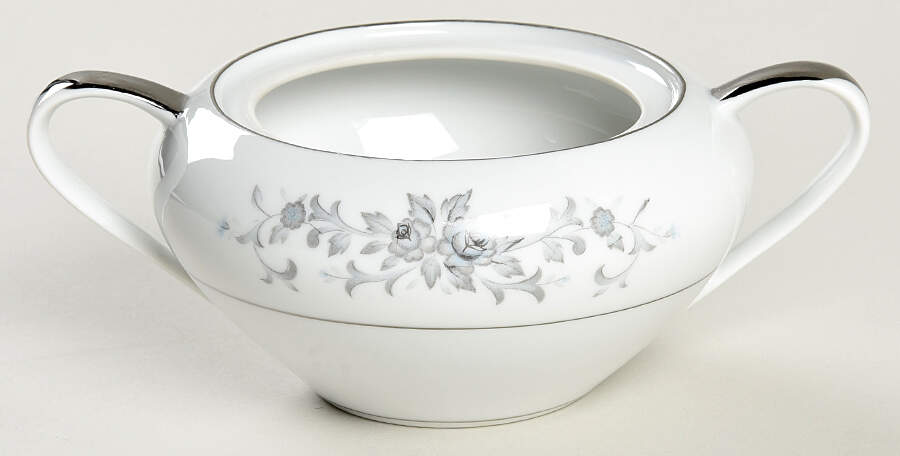 Blue Rose Sugar Bowl No Lid by Empress (Japan)-1