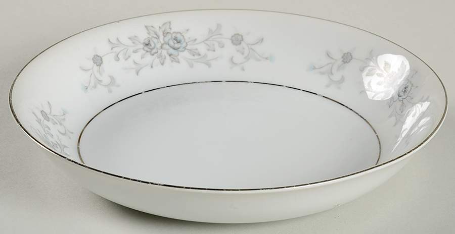 Blue Rose Coupe Soup Bowl by Empress (Japan)-1