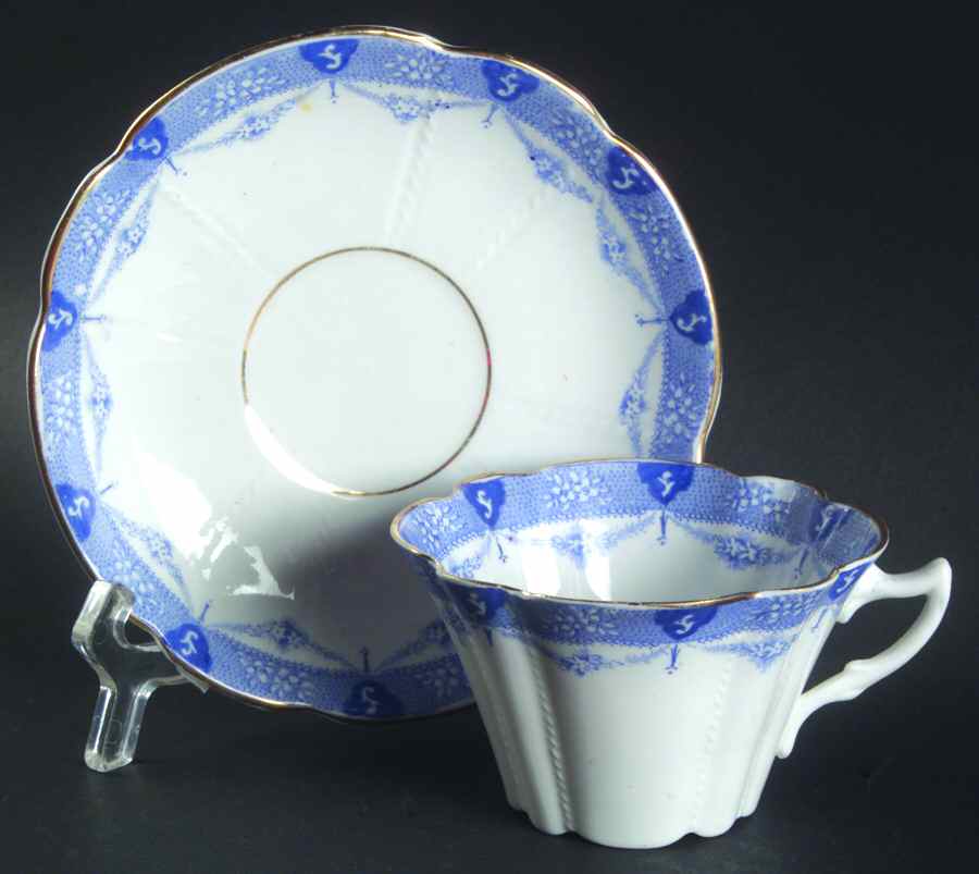 1540 Flat Cup & Saucer Set by EB&L (Edwards & Brown)-1