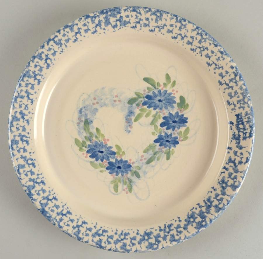 Spring Heart Dinner Plate by East Texas Pottery-1