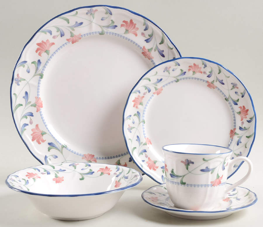 Indigo Garden 5 Piece Place Setting by Epoch-1