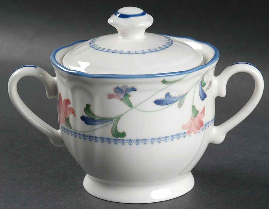 Indigo Garden Sugar Bowl & Lid by Epoch-1