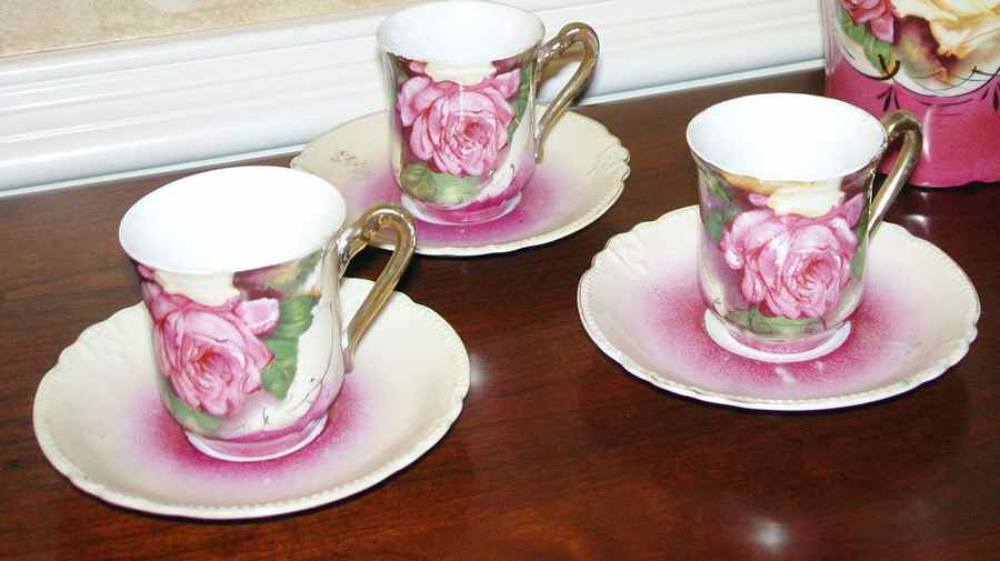 EBR8 Footed Cup & Saucer Set by Ebeling & Reuss (Erp)-1