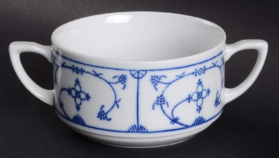Blau Saks Flat Cream Soup Bowl by Jaeger-1