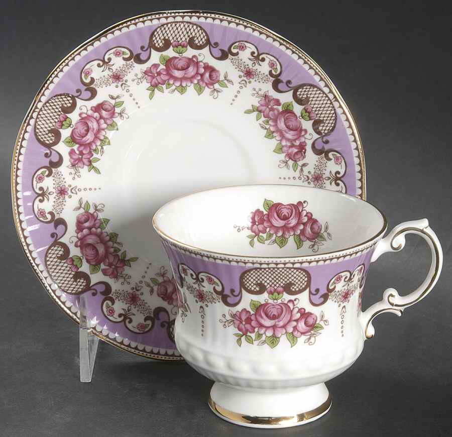Ashbourne Footed Cup & Saucer Set by Elizabethan-1