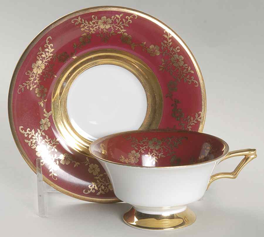 W462 Footed Demitasse Cup & Saucer Set by Eschenbach-1
