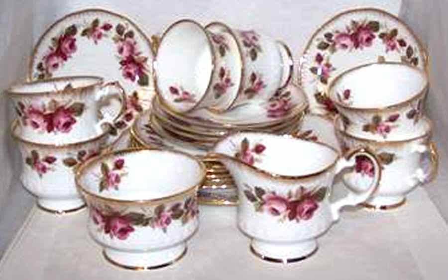 ELZ41 Footed Cup & Saucer Set by Elizabethan-1