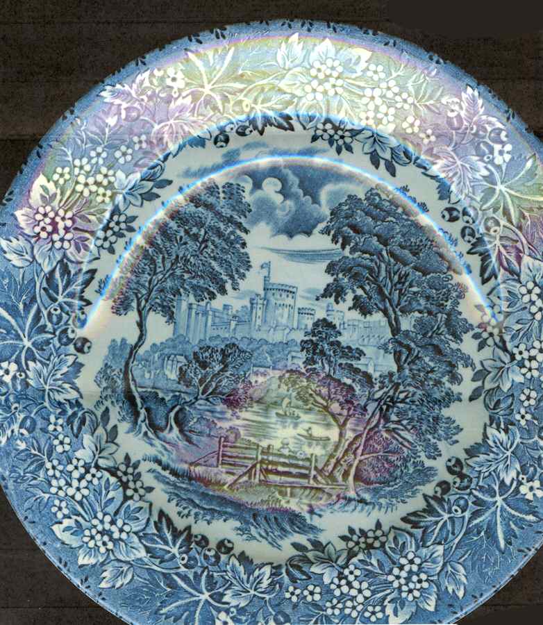 Castles Blue Dinner Plate by English Ironstone Tableware-1