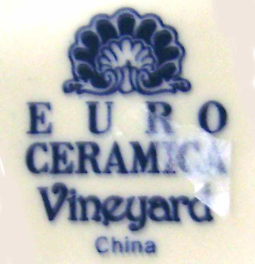Vineyard Burgundy Soup/Cereal Bowl by Euro Ceramica-1