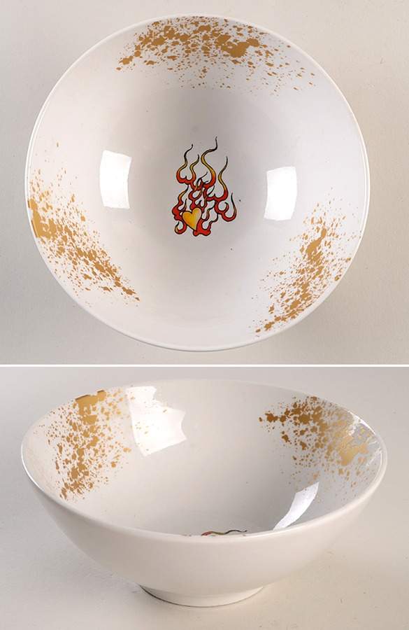 EHR1 7" Round Vegetable Bowl by Ed Hardy Life-1