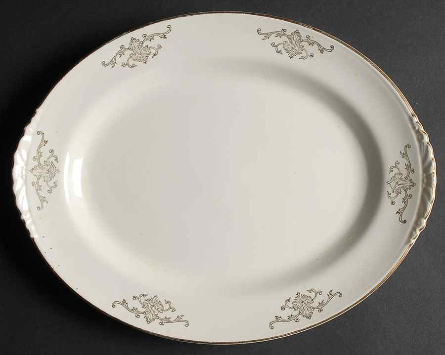 EAN36 11" Oval Serving Platter by Eastern China -1