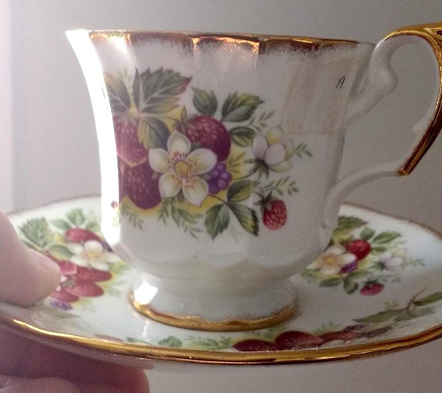 ELZ43 Footed Cup & Saucer Set by Elizabethan-1