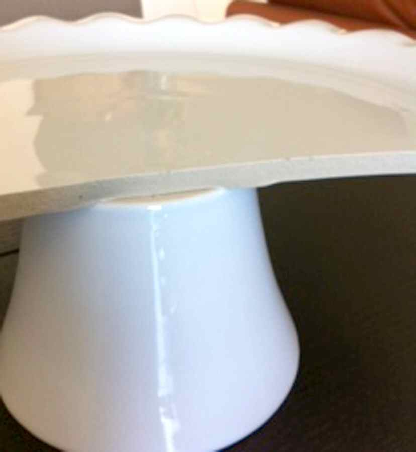 Nougat (Flour White) Footed Cake Plate by Emile Henry-1