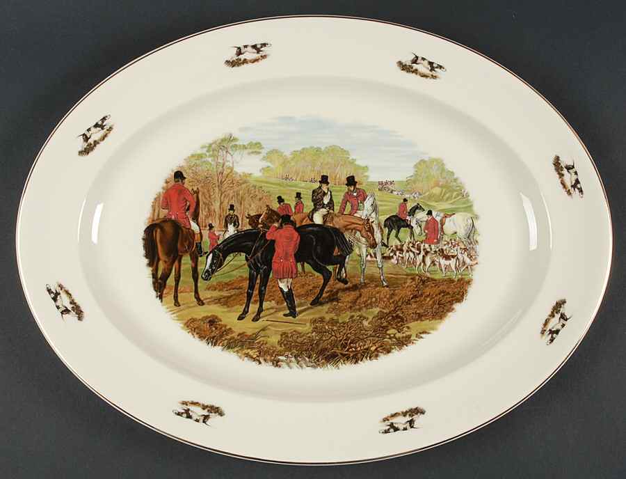 ENG126 16" Oval Serving Platter by England-1