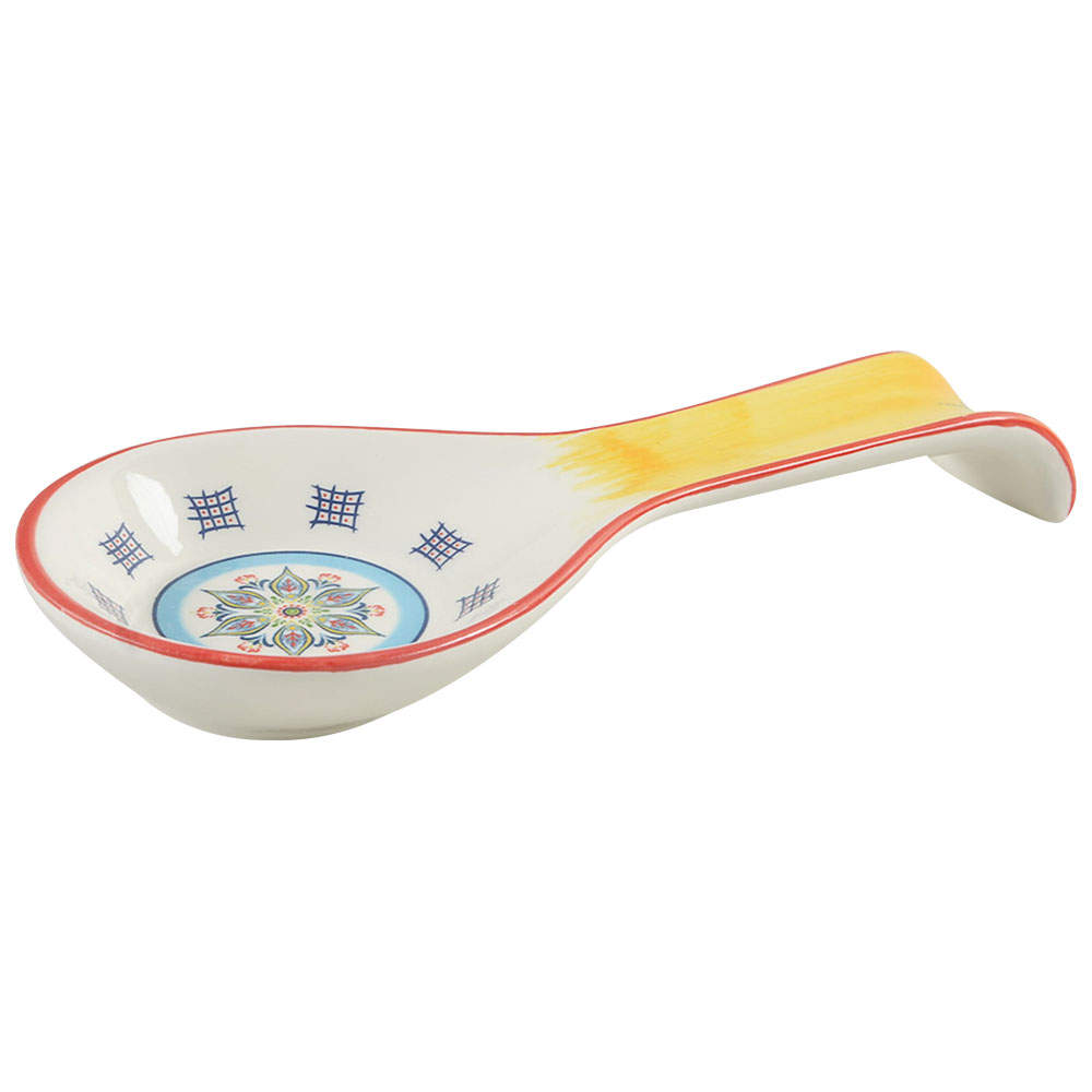 Zanzibar Spoon Rest/Holder (Holds 1 Spoon) by Euro Ceramica-1