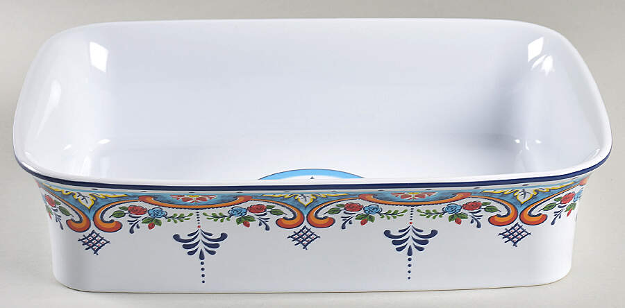 Zanzibar 13"  Rectangular Baker by Euro Ceramica-1