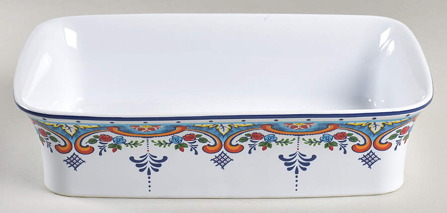 Zanzibar 12" Rectangular Baker by Euro Ceramica-1