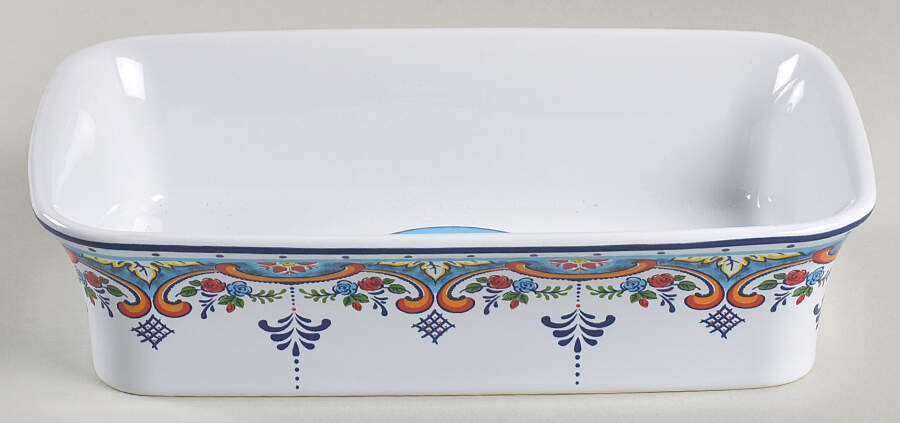 Zanzibar 10" Rectangular Baker by Euro Ceramica-1