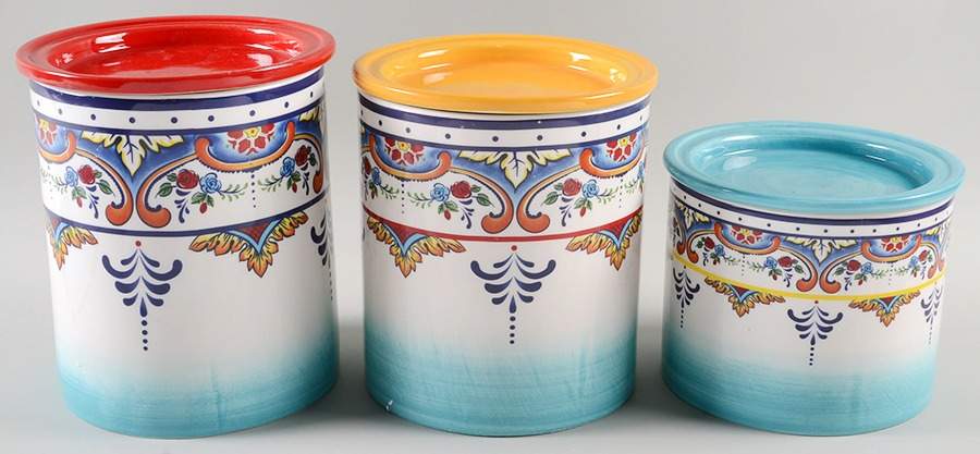 Zanzibar (3 Piece) Canister Set (Box Set) by Euro Ceramica-1
