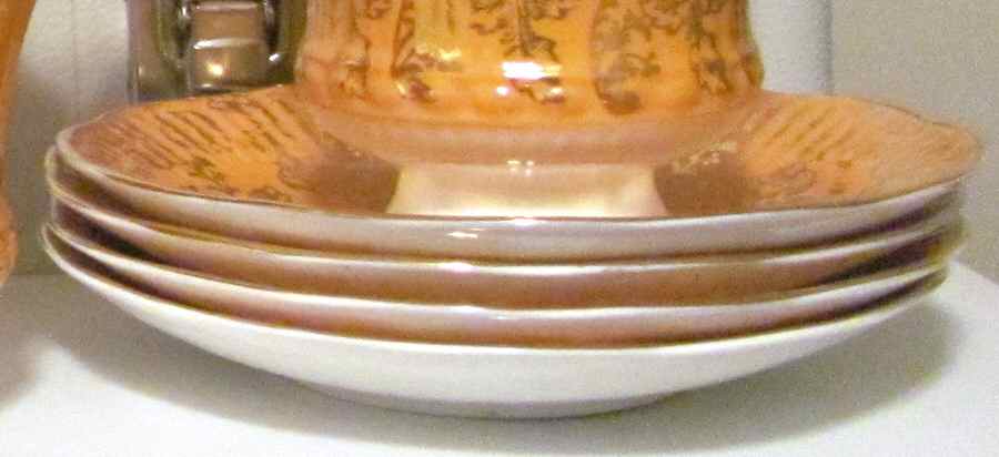 5222 Orange Saucer by Elizabethan-1